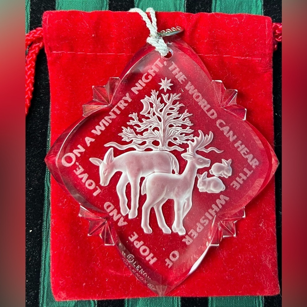 LENOX Crystal Holiday Ornament - Whisper of Hope and Love